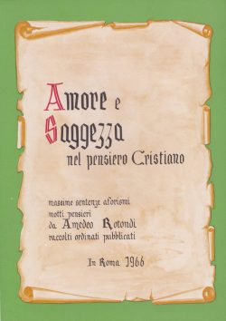 Amore e saggezza nel pensiero cristiano