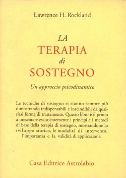 La terapia di sostegno. Un approccio psicodinamico libreria rotondi