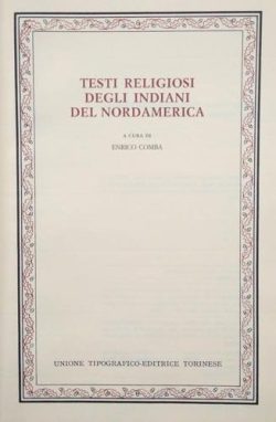 LibreriaRotondiTestiReligiosidegliIndianiDelNordamerica