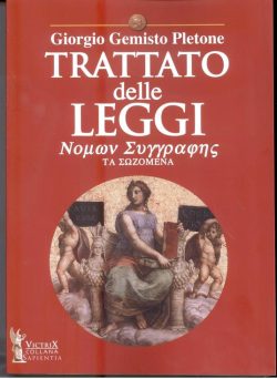 Trattato delle leggi, pletone c. giorgio, victrix, libreria rotondi