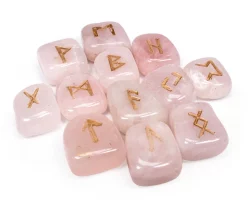 rune in quarzo rosa