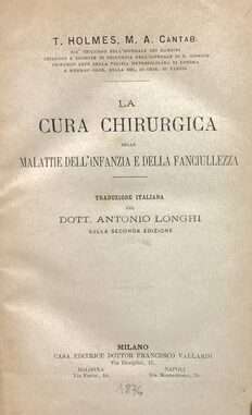 Medicina - La cura chirurgica delle malattie dell infanzia e della 1 e1699632227488