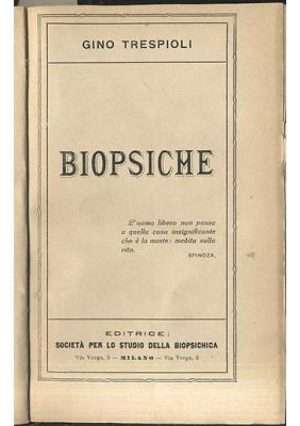 Paranormale - Biopsiche trespioli g. societa biopsichica libreria rotondi