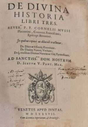 Cristianesimo - Libreria rotondi de divina historia libri tres e1691770294343