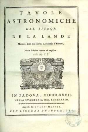 Libreria rotondi de la lande compendio dastronomia prima edizione italiana e1691768893954