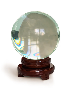 Divinazione - Libreria rotondi sfera di cristallo 15 cm
