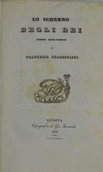 Poesia - Lo scherno degli dei bracciolini f. tipografia gio. ferrando libreria rotondi e1739357799539