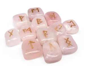 Artigianato - Rune in quarzo rosa