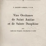 Vies occitanes de saint Auzias et de Sainte Dauphine libreria rotondi